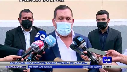 Solicitan información sobre compra de vacuna - Nex Noticias