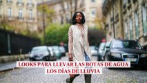 Looks para llevar las botas de agua los días de lluvia