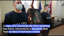 Italian police recover 500-year-old stolen copy of Leonardo da Vinci painting