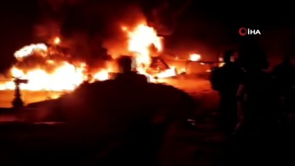 - Suriye’de ham petrol taşımacılığı yapan şirkette büyük yangın