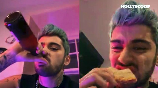 Zayn Malik Fans WORRIED As He Smokes, Drinks & Eats Pizza At 6am!