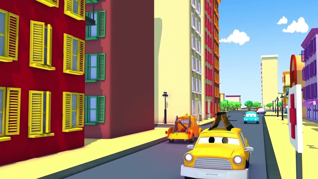 Tom la Dépanneuse et l' helicoptère à Car City| Voitures et Camions, dessin animé pour enfants