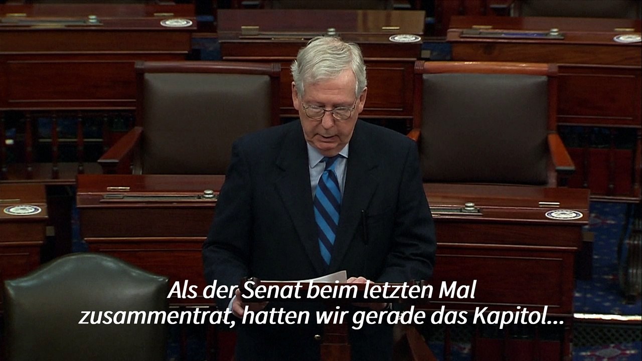 McConnell: Trump löste 'Mob' am US-Kapitol aus