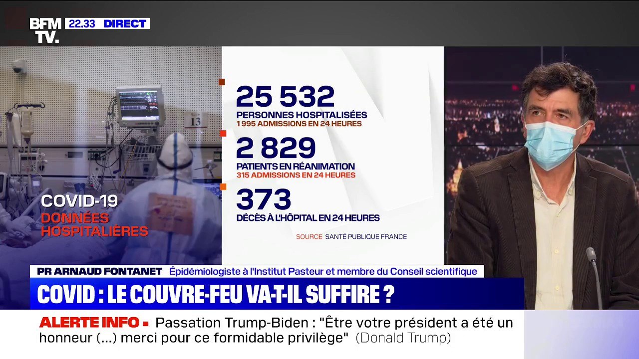 Pr Arnaud Fontanet sur le couvre-feu: "Si on n'a pas de signaux positifs rapidement, on sera obligés d'aller sur des mesures plus dures"