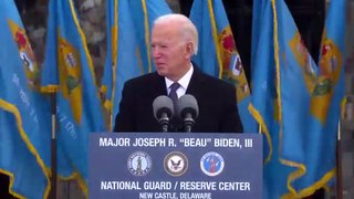 Watch in full_ Joe Biden cries in emotional speech before heading to Washington for inauguration(480P)