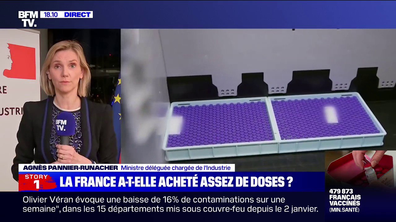 Agnès Pannier-Runacher: " Les objectifs du gouvernement seront atteints à la fin du mois de janvier"
