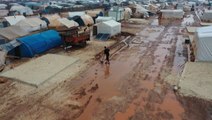 Flooding destroys temporary housing for thousands at Syrian displacement camps