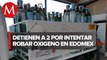 En Coacalco, intentan robar camión con tanques de oxígeno pero los detienen