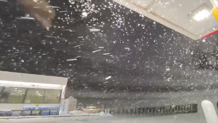A fury of snow flurries