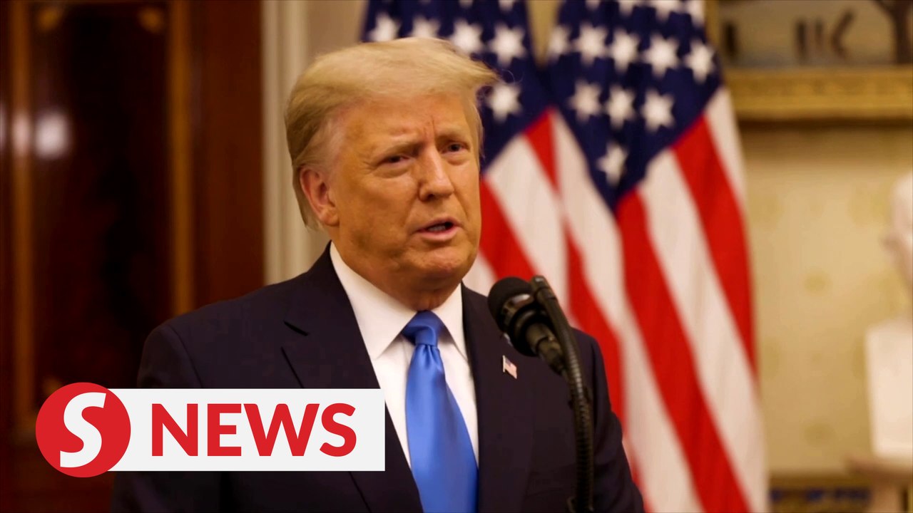 Trump bids farewell as he faces impeachment trial