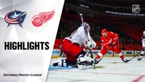 NHL Highlights | Blue Jackets @ Red Wings 1/19/21