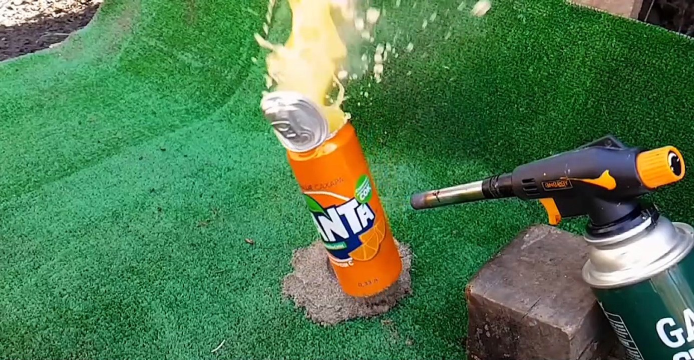 Experiment cocacola underground lava