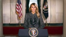 Melania Trump bids farewell in recorded message