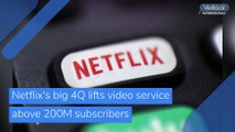 Netflix's big 4Q lifts video service above 200M subscribers, and other top stories in business from January 20, 2021.