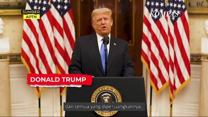 Pidato Perpisahan Trump, Sebut Nama Joe Biden?