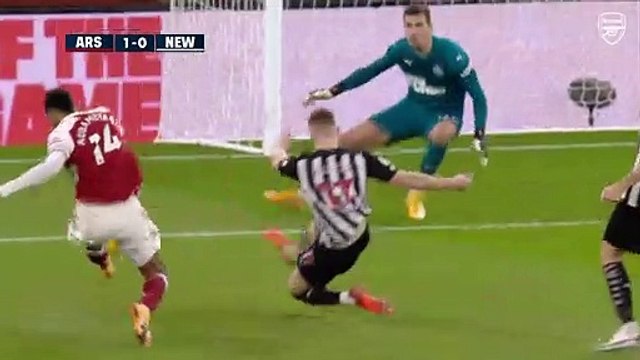 Auba strikes twice and Saka nets! _ Arsenal vs Newcastle (3-0) _ Premier League highlights