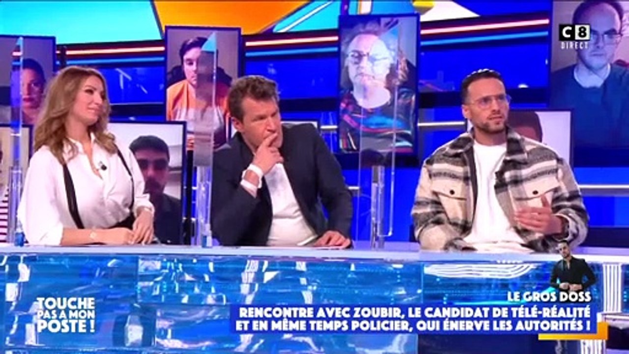 Zoubir, le candidat de télé-réalité policier qui est inquiété par une enquête est venu s'expliquer dans "Touche pas à mon poste" - C8, 19 janvier 2021