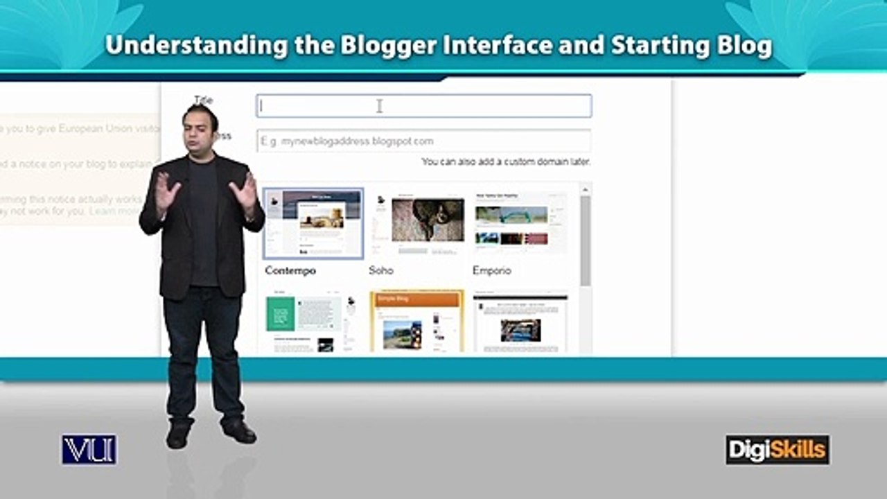 138 - Digital Marketing - Blogger Interface and Start Blog