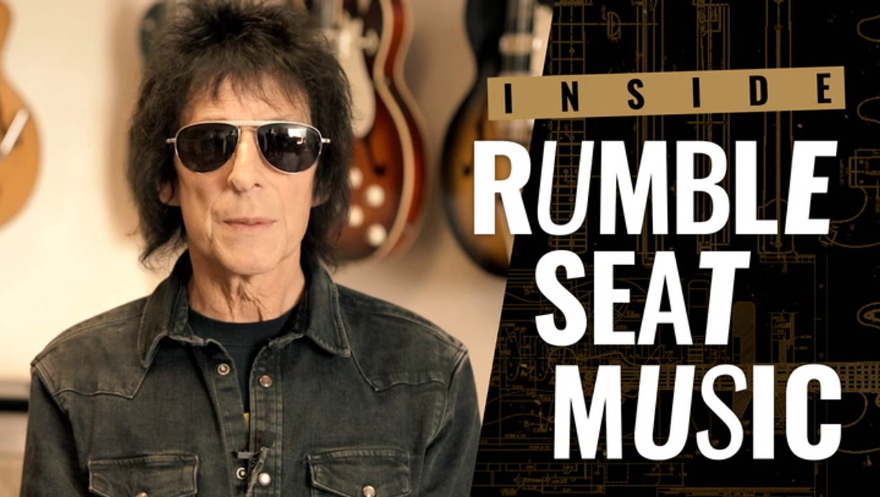 Checking out a Jimmy Page Les Paul at Nashville's Rumble Seat Music