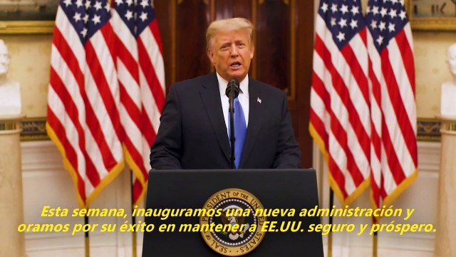Trump se despide con orgullo: Hicimos lo que vinimos a hacer y más