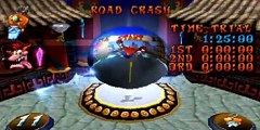 Crash Bandicoot 3 - Road Crash - Time Trial - PLAYSTATION SONY Walkthrough