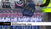 شاهد: نشر آلاف الأعلام الأمريكية في واشنطن بالتزامن مع تنصيب الرئيس الأمريكي المنتخب