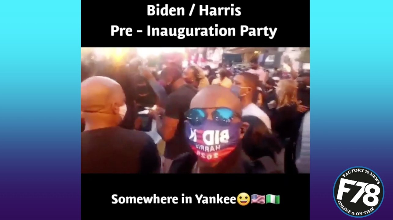 F78NEWS: Biden and Harris Pre-Inauguration Party Somewhere in Yankee