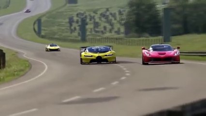 Bugatti Vision GT vs Super Cars at Highlands