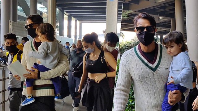 Arjun Rampal Papped Outside Airport With Girlfriend Gabriella Demetriades and Son