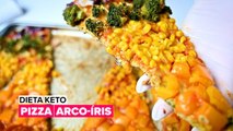 Dieta Keto: Pizza Arco-íris
