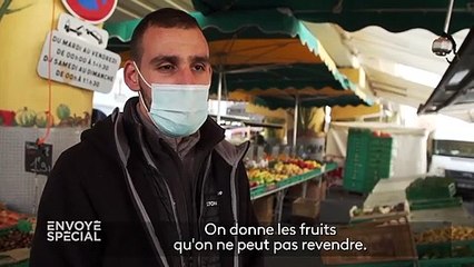 Depuis le Covid, "les étudiants, ils viennent presque tous les jours" faire les poubelles du marché