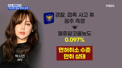 MBN 뉴스파이터-대낮에 음주 운전 한 박시연 "숙취 풀린 줄"