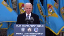 Joe Biden cries in emotional address ahead of inauguration