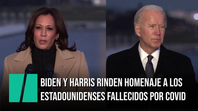 Joe Biden y Kamala Harris rinden homenaje a los estadounidenses fallecidos por covid-19