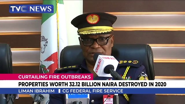 Properties worth 32.12 Billion Naira destroyed in 2020 - Fire Service