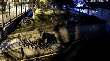 Üniversite kampüsüne dadanan hırsız önce kameraya ardından polise yakalandı