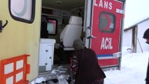 - Köyde mahsur kalan hasta kadın paletli ambulansla kurtarıldı