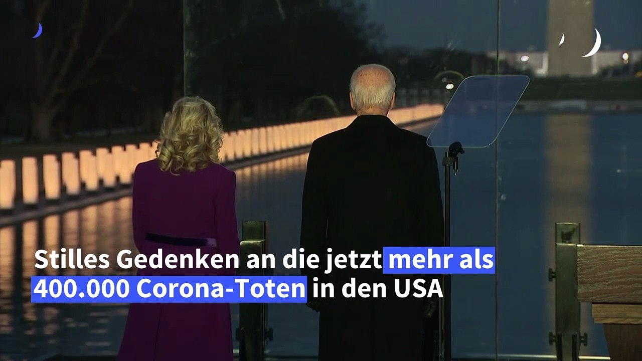 Biden gedenkt der gut 400.000 Corona-Toten in den USA