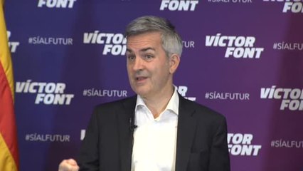 Víctor Font insiste en el fichaje de Eric García: "Con los intereses del club por delante todos salen beneficiados"