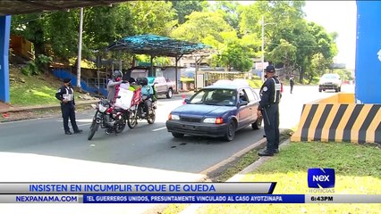 Insisten en incumplir toque de queda - Nex Noticias