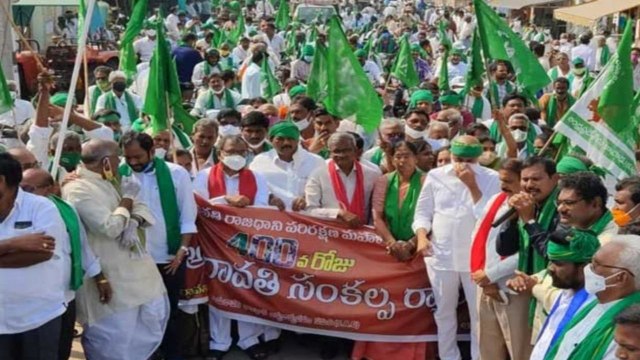 Andhra Pradesh : Amaravati Farmers Protest Reaches 400 Days | Oneindia telugu