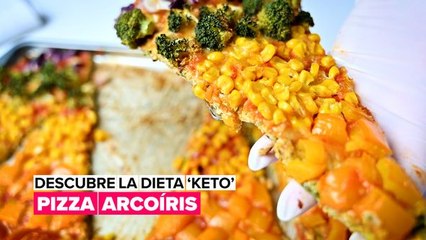 Prueba las recetas ‘keto’ con esta pizza de mil colores