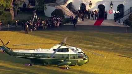 Trump, Beyaz Saray'dan son kez ayrıldı