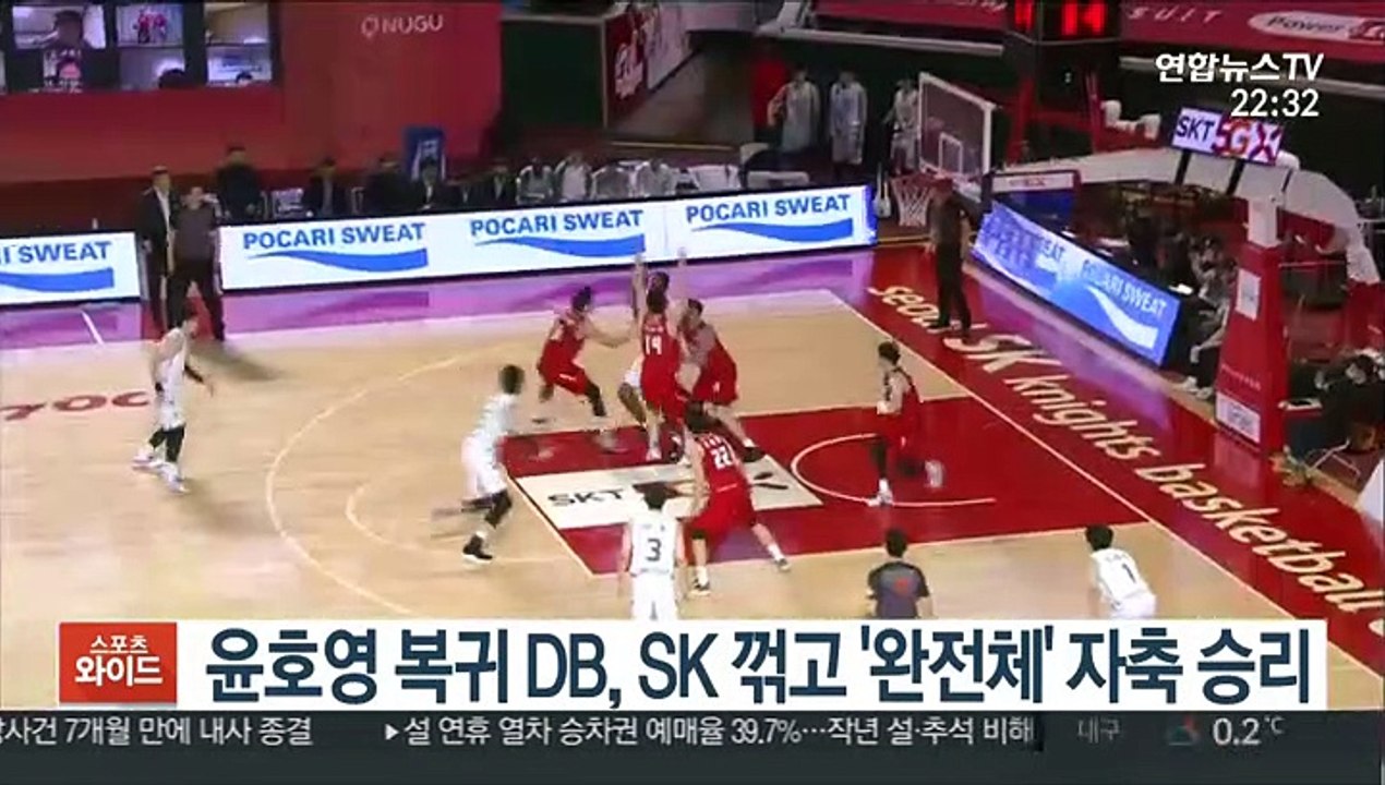 [프로농구] 윤호영 복귀 DB, SK 꺾고 '완전체' 자축 승리