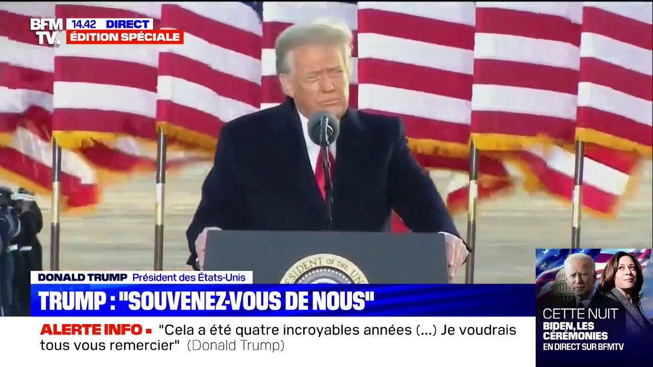 Donald Trump: "Souvenez-vous de nous (...) nous avons la meilleure économie du monde"