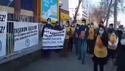 Sendikalaştıkları için işten atılan PTT işçileri: Hükmet yetkilileri ile görüşemezsek Ankara'ya yürüyeceğiz