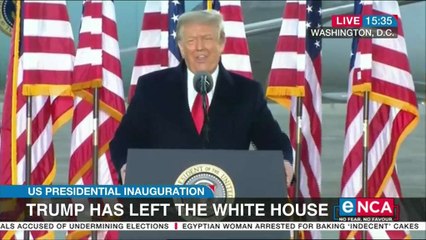 Trump has left the White House