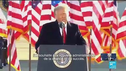 Investiture de Joe Biden : Donald Trump souhaite "chance" et "succès" à la nouvelle administration