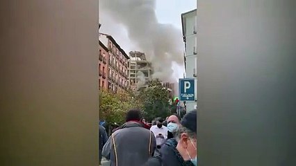 Espagne: Enorme explosion dans le centre de Madrid - Un immeuble apparaît éventré