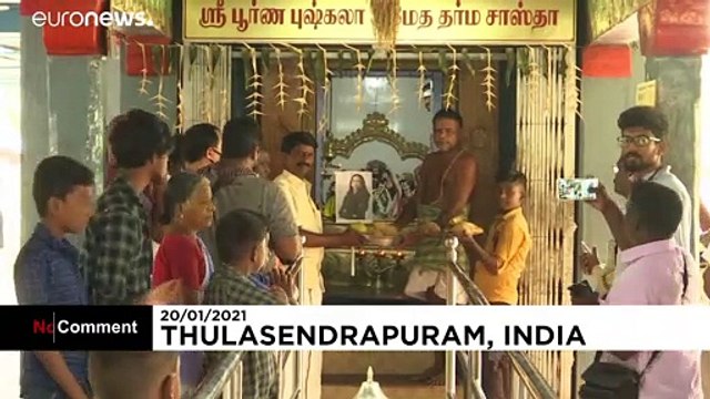 Des Indiens célèbrent Kamala Harris